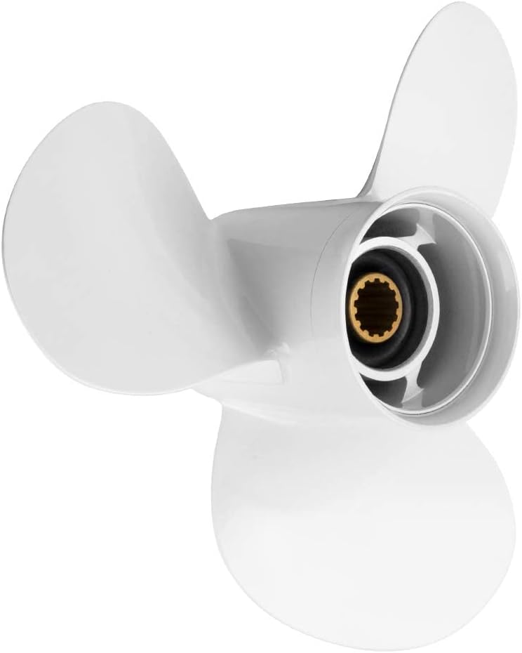 VQPROPs Outboard Propeller Aluminum Boat Outboard Propeller fit Yamaha Engines 25/30/40/50/55/60HP,3-1/2" Gearcase Engines 13 Spline Tooth,RH - Image 1